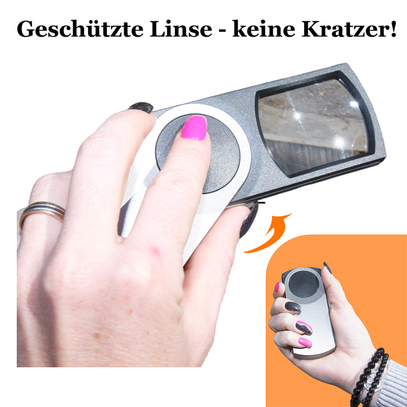 EasY Magnifier Reise Taschen Leselupe geschützte acrylglas linse